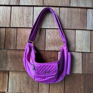 NWOT LUG Large Lightweight Purple Boomerang Bag